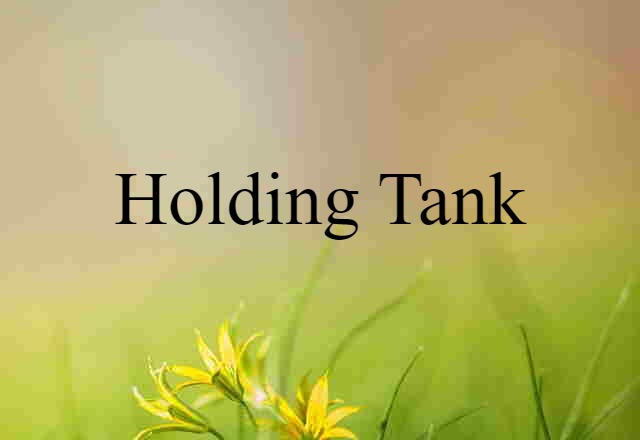 holding tank