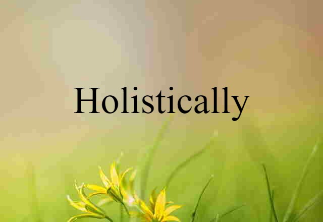 holistically