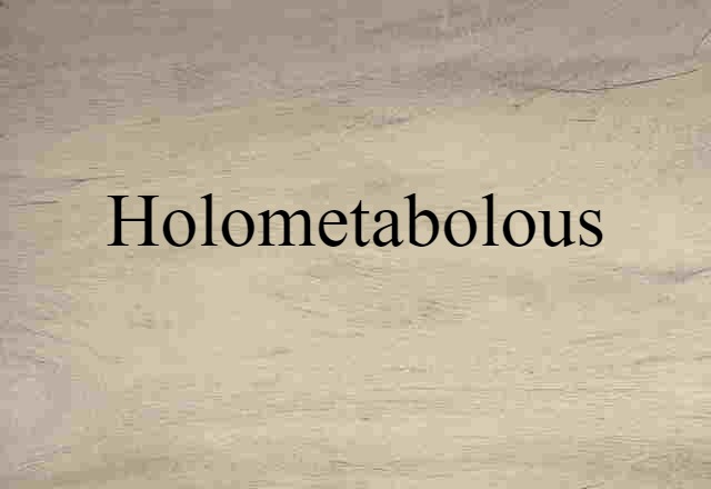 holometabolous