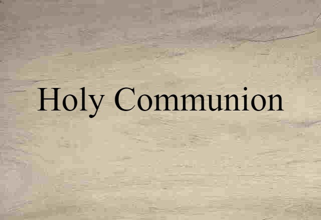 Holy Communion (noun) Definition, Meaning & Examples