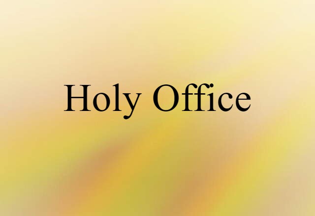 Holy Office