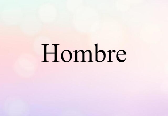 hombre