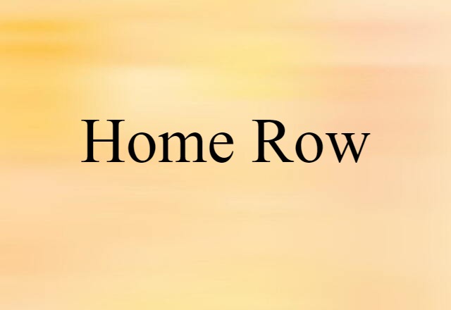 home row