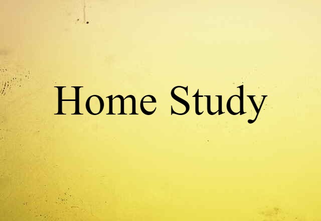 home study