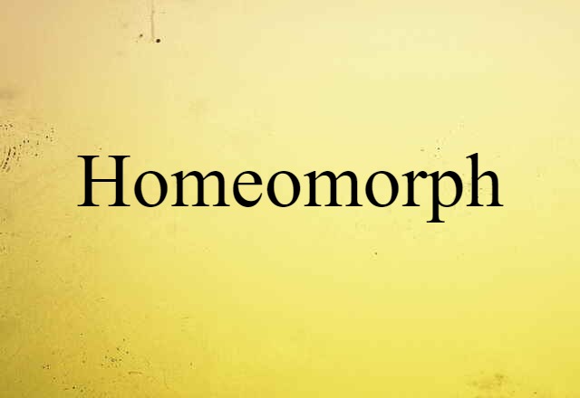 Homeomorph (noun) Definition, Meaning & Examples