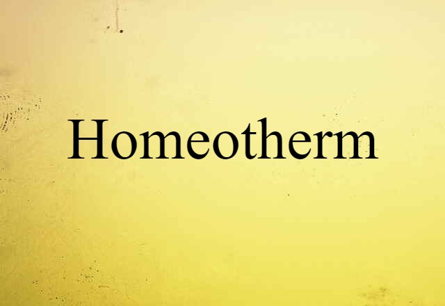 homeotherm