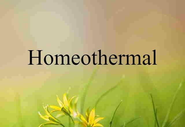 homeothermal