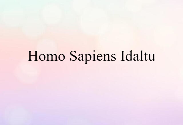 Homo sapiens idaltu