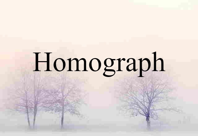 homograph