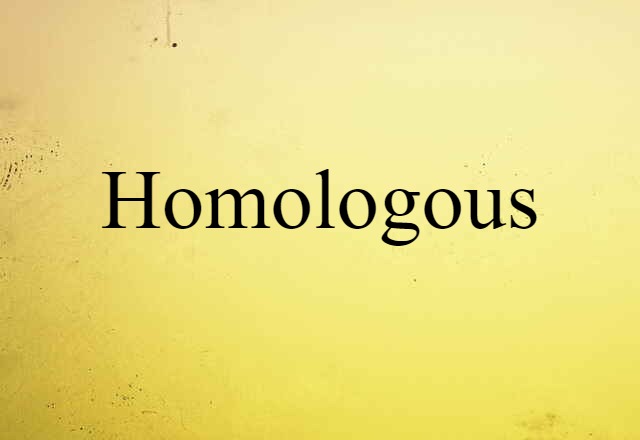 homologous