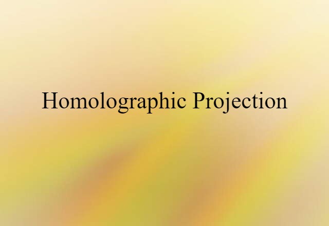 homolographic projection