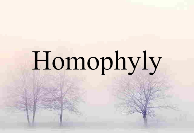 homophyly