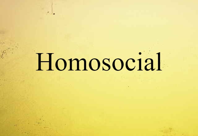 homosocial