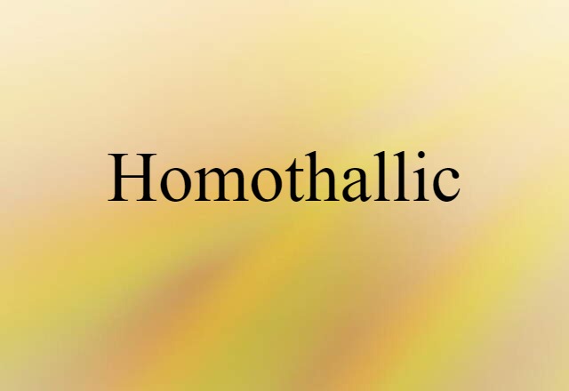 homothallic