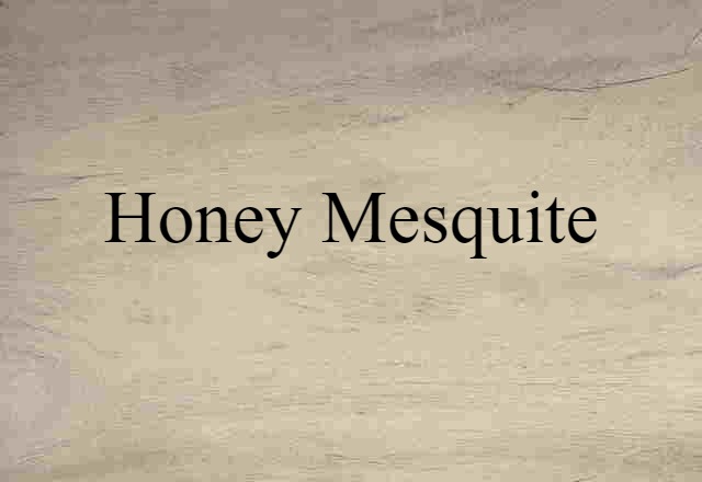 Honey Mesquite (noun) Definition, Meaning & Examples