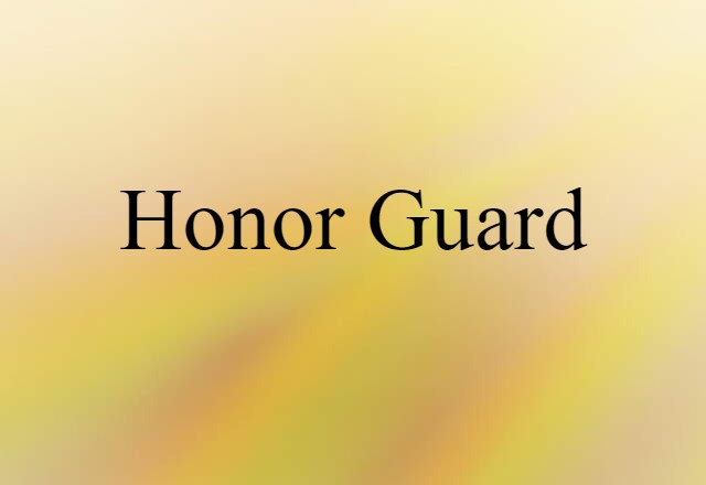 honor guard