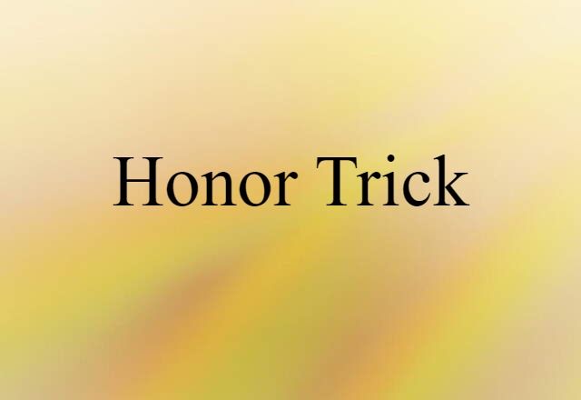 honor trick