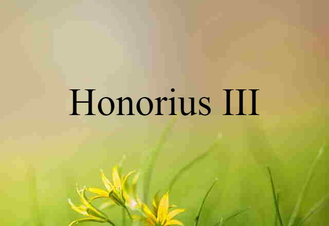 Honorius III