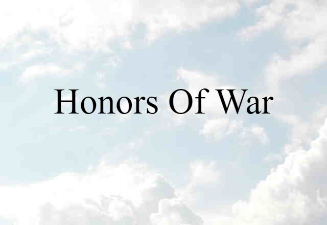 honors of war