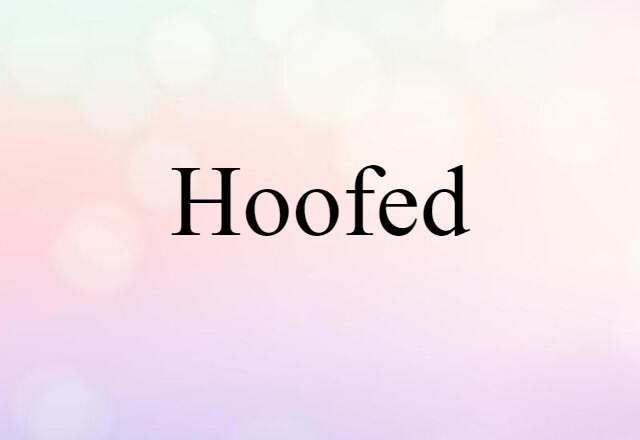 hoofed