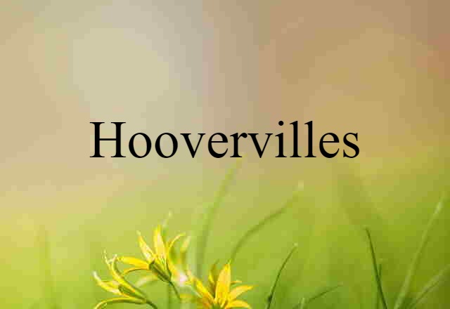 Hoovervilles