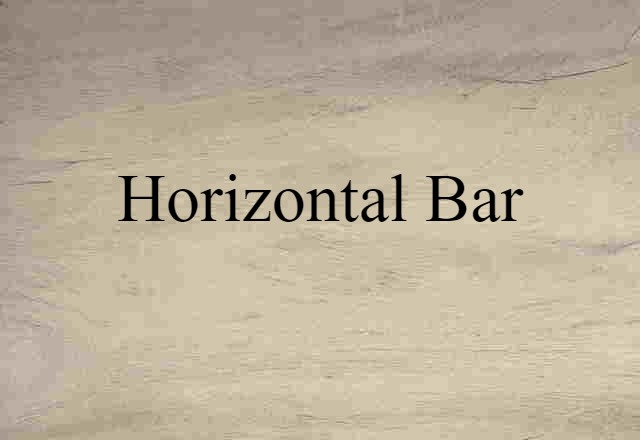 horizontal bar