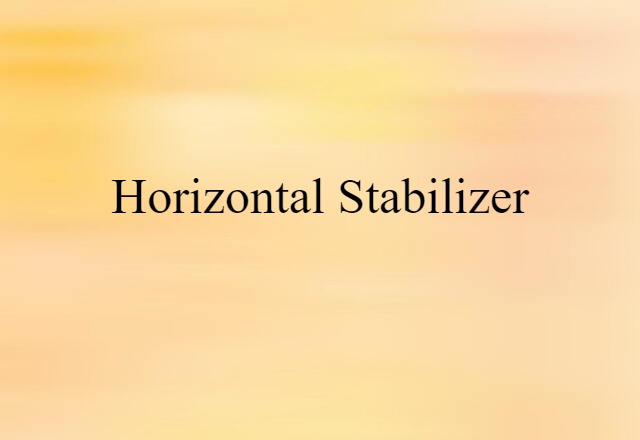 horizontal stabilizer