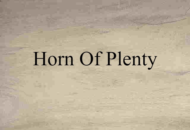 horn of plenty