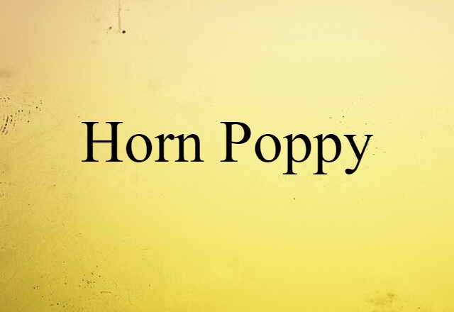 horn poppy