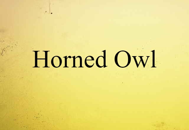 horned owl