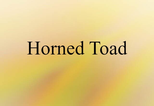 horned toad