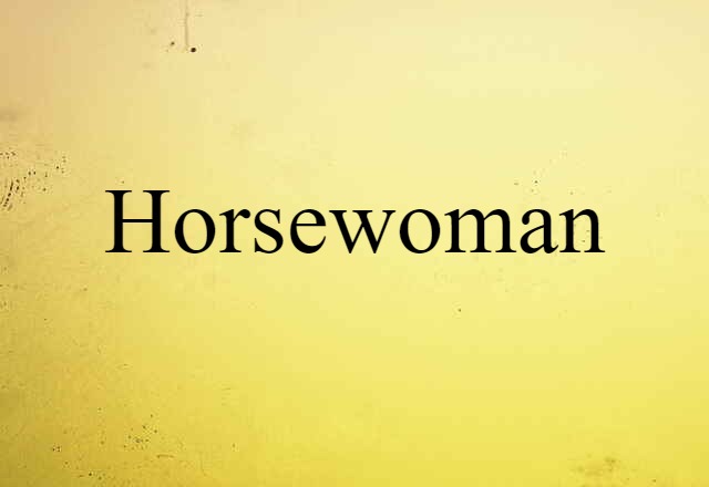 horsewoman