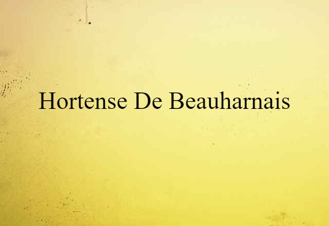 Hortense de Beauharnais