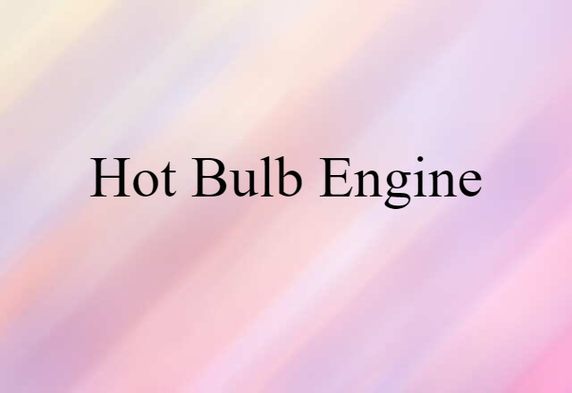 hot bulb engine