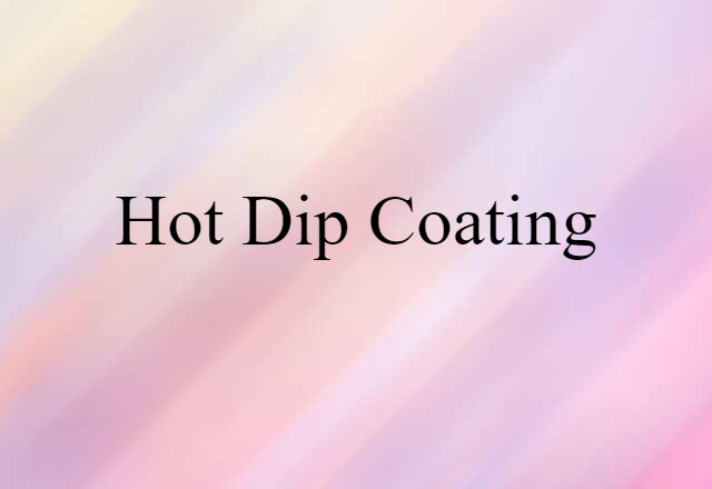 hot-dip coating