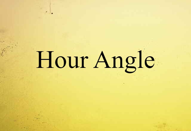 hour angle