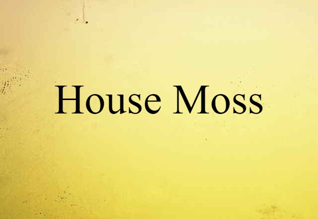 house moss