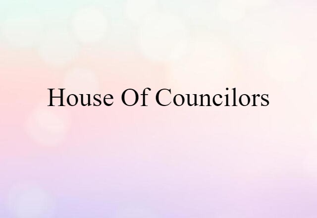 House of Councilors