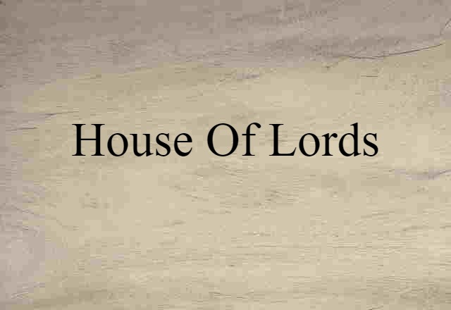 House of Lords