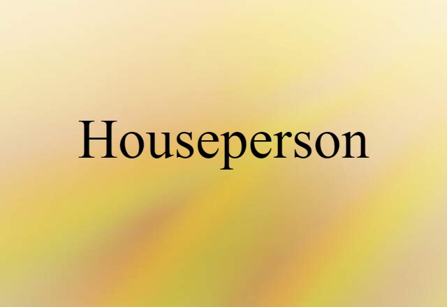 houseperson