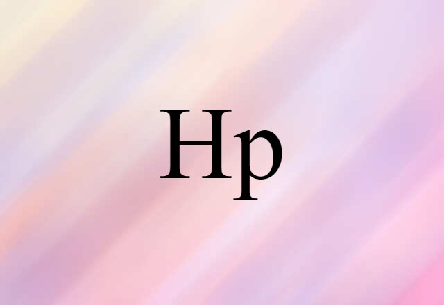 Hp (noun) Definition, Meaning & Examples