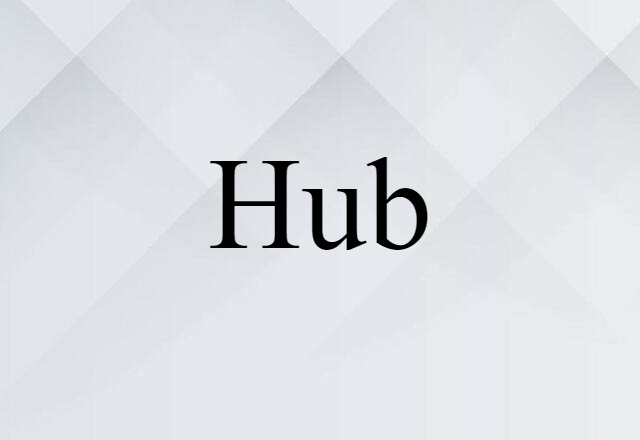 Hub (noun) Definition, Meaning & Examples