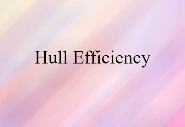 hull efficiency