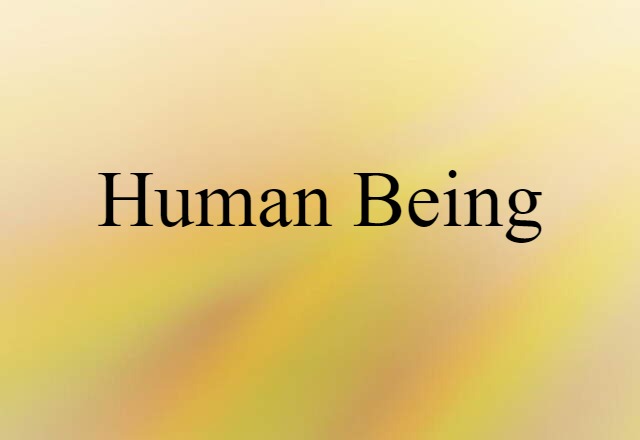 human being