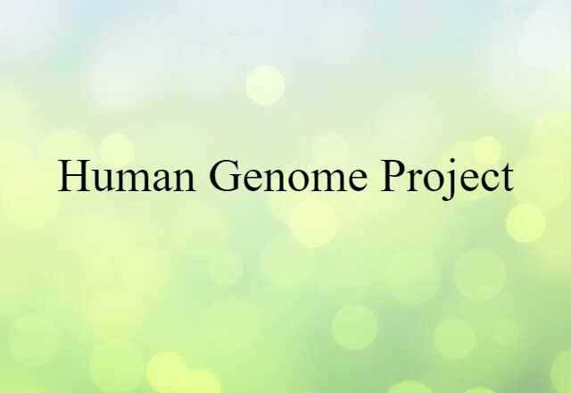 Human Genome Project