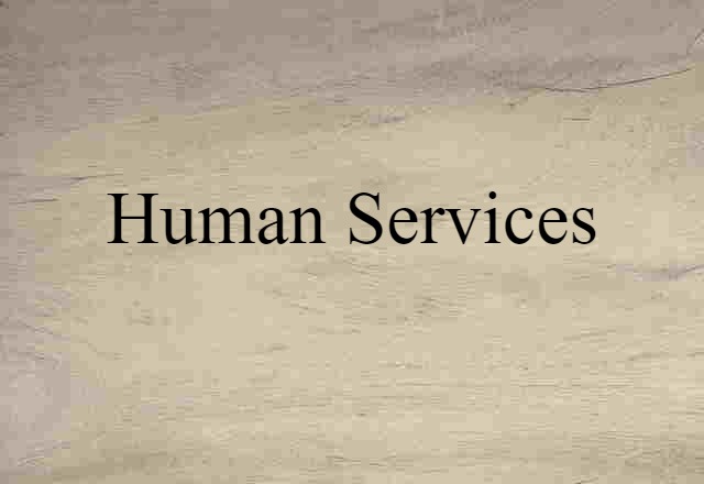 human services