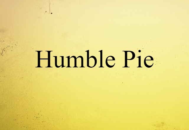 humble pie