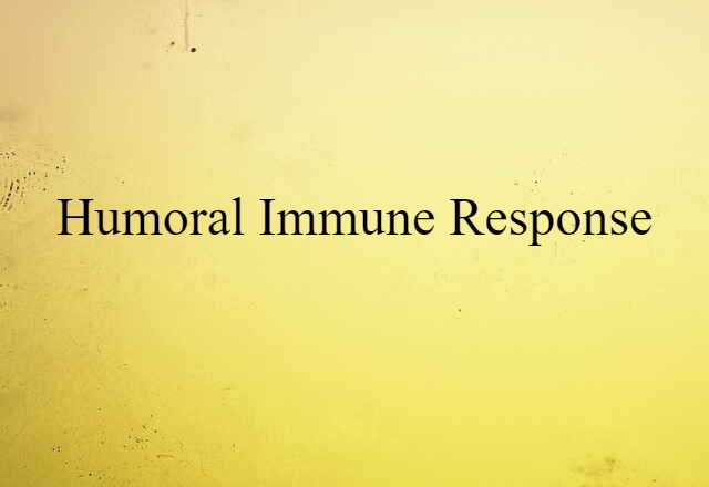 humoral immune response