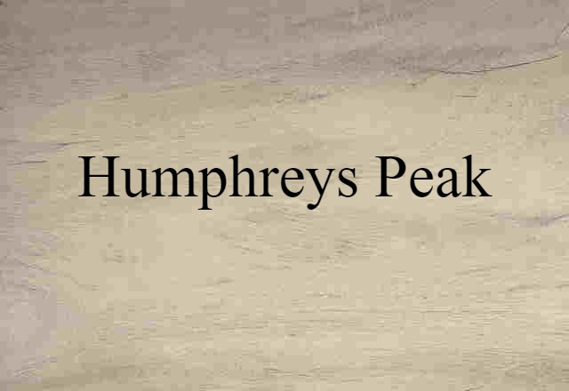 Humphreys Peak