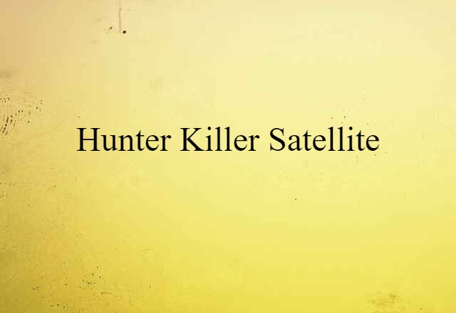 hunter killer satellite